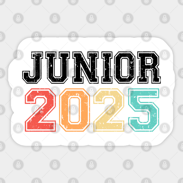 Junior 2025 Retro Vintage Junior 2025 Sticker TeePublic